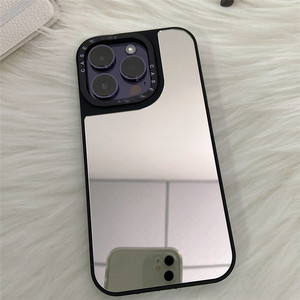 Nouveau miroir <span class=keywords><strong>coque</strong></span> <span class=keywords><strong>de</strong></span> <span class=keywords><strong>téléphone</strong></span> 2 en 1 PC <span class=keywords><strong>coque</strong></span> <span class=keywords><strong>de</strong></span> <span class=keywords><strong>téléphone</strong></span> portable bricolage <span class=keywords><strong>coque</strong></span> <span class=keywords><strong>de</strong></span> miroir avec <span class=keywords><strong>de</strong></span> grands trous pour iPhone 14 <span class=keywords><strong>coque</strong></span> arrière - Product Image 2