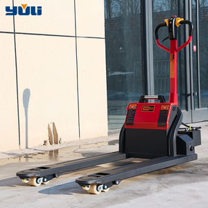 YULI 2.0 TON Semi Elektrik Self Load Lifting Pallet Stacker Forklift Model Berdiri - Product Image 5