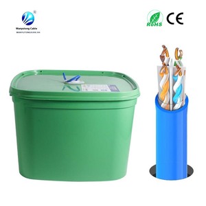 Câble Ethernet UTP <span class=keywords><strong>CAT</strong></span> <span class=keywords><strong>6</strong></span> Xunfa 305m en cuivre CCA, isolé SFTP, gaine PVC, pour réseau (bobine) - Product Image 1