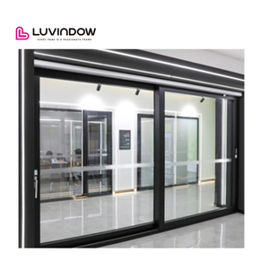 ประตูบานเลื่อนกระจกอลูมิเนียมบานเลื่อนภายนอกสำหรับบ้านโรงแรมห้องนอนห้องนั่งเล่นประตูกระจก - Product Image 3