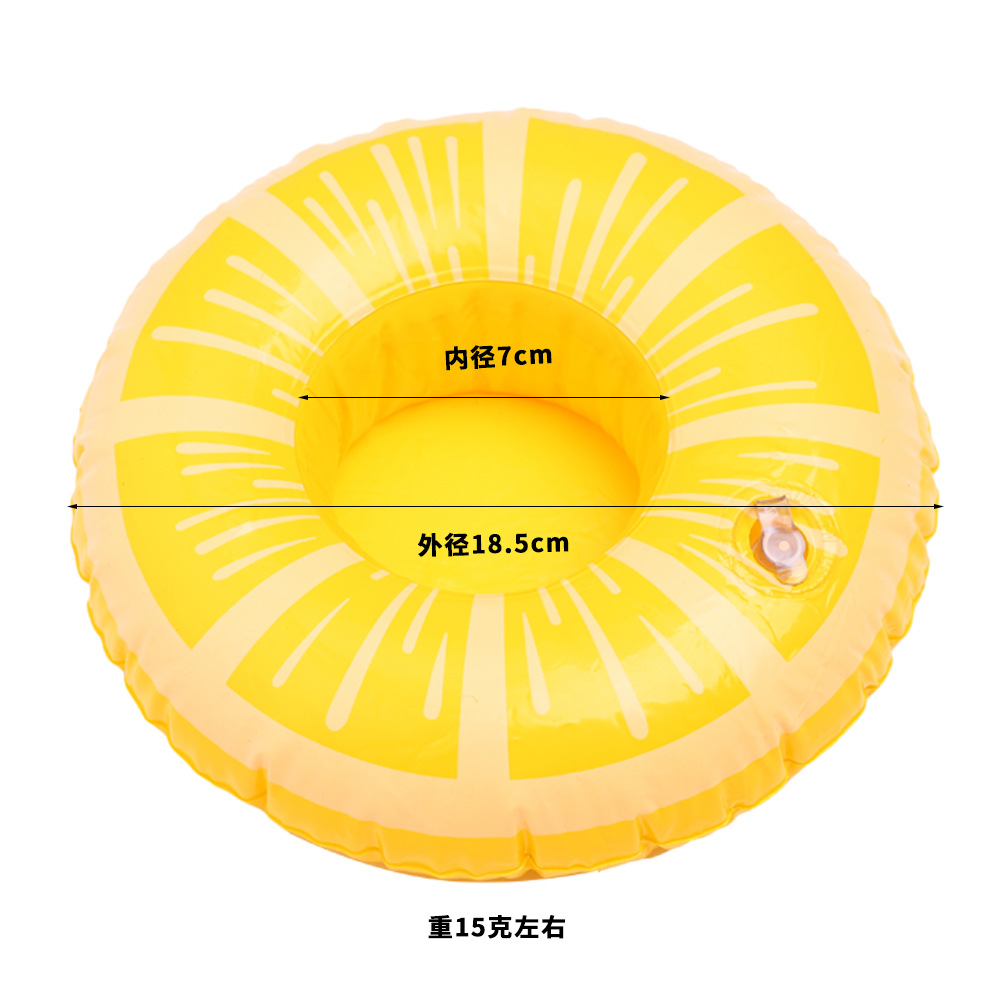 Sous-verre de citron jaune
