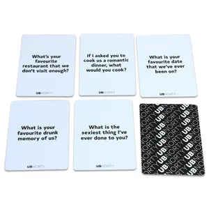 America Popular Passionate Couples Adult Games High-End Customized Printing Drinking Game Question Card Game