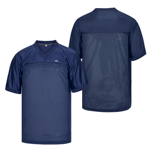 Nueva Camiseta de Fútbol Americano para Equipos, 100% Poliéster, Personalizable, Transpirable, de Secado Rápido, Cuello en V, Manga Corta, Unisex - Product Image 1