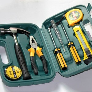 Tool <b>Set</b> 9 Piece Home Repair Kit <b>With</b> <b>Screwdriver</b> Hard <b>Case</b> For Household Maintenance And DIY Projects - Product Image 2