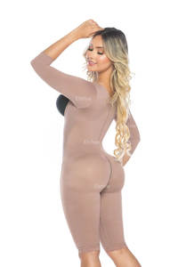 Gaine post-opératoire avec manches Sous-vêtements pour femmes <span class=keywords><strong>Fajas</strong></span> Colombianas post-chirurgie | Avec manches réduisant et façonnant Postpartum - Product Image 6