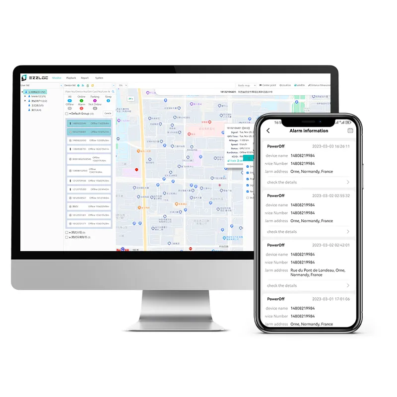 Système de suivi des véhicules Daovay Alarme de voiture Tracker GPS Logiciel de suivi Gps avec code source ouvert