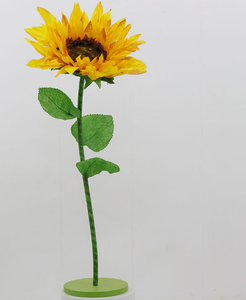 Décorations de scène de mariage en papier fait à la main tournesols artificiels en plastique grande grande tête tournesol géant - Product Image 4