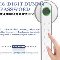 Serrure de porte intelligente, empreinte digitale, biométrique, application Tuya, cloud, carte IC, déverrouillage par mot de passe, antivol, haute sécurité, poignée de porte en alliage d'aluminium