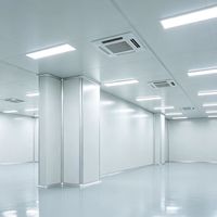 내화성 GMP 마그네슘 암면 샌드위치 패널 (건설, 식품 가공 공장, 클린룸용)