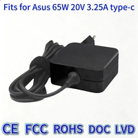 Adaptateur secteur Type-C 65W de haute qualité, chargeur de remplacement pour ordinateur portable ASUS U4700U X3402V ROG Flow X13