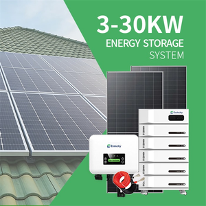 10kwハイブリッドソーラーパネルエネルギーシステム <span class=keywords><strong>5kw</strong></span> 15kw 50kw 20kw 100kw 完全キット 太陽光発電システム 家庭用蓄電池セット付き - Product Image 1