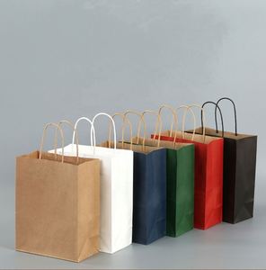 ถุงกระดาษคราฟท์สีน้ำตาลพิมพ์ลายตามสั่งสำหรับใส่ของขวัญและสินค้า - Product Image 3