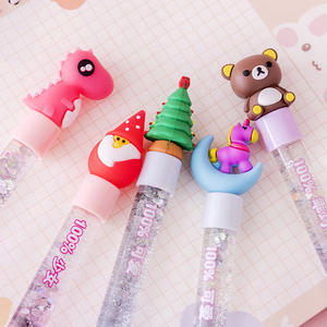 Stylo créatif pour fille, forme d'animal amusante, dessin animé mignon, plastique coloré, stylo neutre pour étudiant, retour à l'école, vente en gros, fête, <span class=keywords><strong>photo</strong></span> - Product Image 2