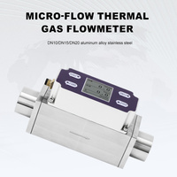 Débitmètre thermique à section variable en alliage d'aluminium, filetage PT1/4 PT3/8 PT1/2, précision 1,5 %, 3~200 m³/h, 4-20 mA/RS485, marque OEM HJ