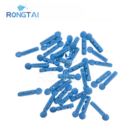 RONGTAI Vente en gros de lancette de sang stérile en acier inoxydable 23G Lancette de sang Dispositif de lancette de sang en Chine Comfort Twist Top Lancettes