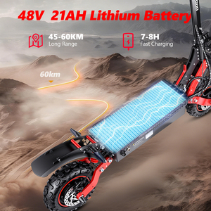 Scooter Eléctrico X7Pro de Doble Motor y 3600W, 65km/h, 48V 21Ah, Autonomía de 60Km, Plegable, Sistema de Doble Motor ES-X7Pro que Proporciona una Aceleración Potente - Product Image 3