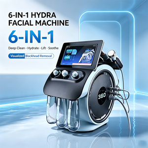 เครื่องไฮดราเดอร์มาเบรชั่นหน้าจอสัมผัส 10 นิ้ว 6 หัวจับ ใช้สาร H2O2 กำจัดสิวเสี้ยน ทำความสะอาดล้ำลึก ลดเลือนริ้วรอย - Product Image 1