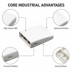 ตู้เครือข่ายไร้สาย WiFi พลาสติก ABS แบบกำหนดเอง แผงวงจรไฟฟ้า กล่องเกตเวย์ IoT อิเล็กทรอนิกส์ กล่องหุ้มเครือข่าย WiFi - Product Image 4