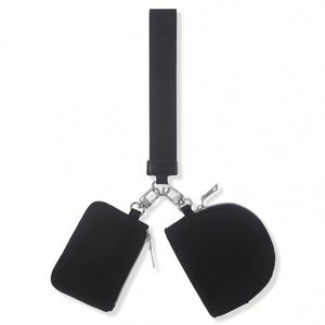 Bolsa de Llaves Multifuncional para Mujer, Mini Cartera Portátil para Monedas con Diseño Simple para Tarjetas Bancarias y Llaves, Mini Bolso de Muñeca Moderno - Product Image 1