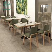 Ensemble de chaises et de tables de café en bois et marbre, banc, canapé, banquette, mobilier de restaurant