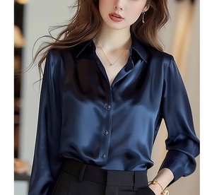 <span class=keywords><strong>Chemise</strong></span> <span class=keywords><strong>en</strong></span> <span class=keywords><strong>satin</strong></span> pour <span class=keywords><strong>femme</strong></span>, nouvelle collection 2026, printemps automne, mode, chemisier à simple boutonnage, manches longues, <span class=keywords><strong>chemise</strong></span> de costume élégante pour <span class=keywords><strong>femme</strong></span> de bureau - Product Image 6