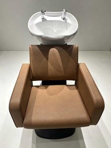 Chaises de coiffure, salons de coiffure, fauteuils de lavage semi-inclinables, salons de coiffure modernes et minimalistes, lits de lavage, vente en gros - Product Image 4