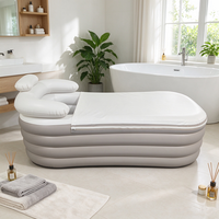 Baignoire gonflable en PVC, baignoire portable, facile à ranger, PVC épaissi, sauna SPA à domicile