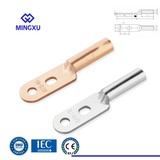 Factory Price DT-S Series 10-630mm2 Tinned Copper Cable Lug Copper Tin Plating Crimp Terminal Cable Lug  With CE/IEC Certificate