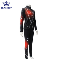 Vente en gros 100% polyester logo respirant échauffement femmes survêtement sport surdimensionné sublimation ensemble de survêtements