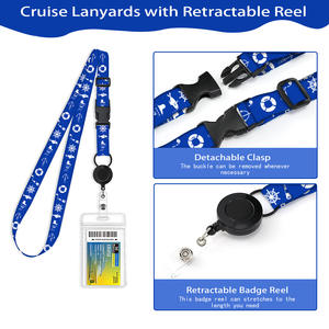 Carrete <span class=keywords><strong>de</strong></span> insignia retráctil listo <span class=keywords><strong>para</strong></span> enviar Cordones <span class=keywords><strong>de</strong></span> crucero con soporte <span class=keywords><strong>de</strong></span> insignia impermeable <span class=keywords><strong>para</strong></span> Cruise Ship Essentials - Product Image 5