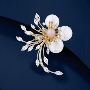 Broches de Cristal con Forma de Flor, Botones de Diamantes de Imitación, Aleación Chapada en Oro, Personalizados, Unisex, para Uso Diario, Regalo para Compromiso, Boda o Fiesta - Product Image 2