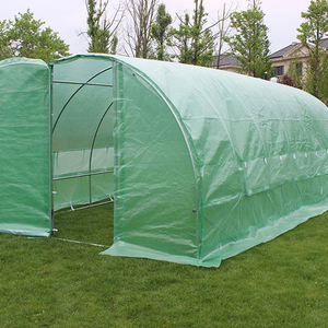 Serre de culture hydroponique commerciale avec porte en métal, collecteur de qualité supérieure, en plastique, style polytunnel, fenêtre, TLSP136 - Product Image 1