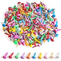 100 Piezas de Pasadores Multicolores de 8*14mm, Sujetadores de Papel para Scrapbooking, Manualidades y DIY