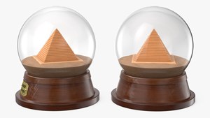 Pyramide souvenir personnalisé de Cheops en boule de verre Souvenir - Product Image 2