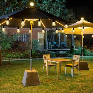 Cadena de luz <span class=keywords><strong>solar</strong></span> para acampar al aire libre Jardín <span class=keywords><strong>Terraza</strong></span> Decoración de Navidad con bombilla de bola de filamento de tungsteno se puede conectar - Product Image 2