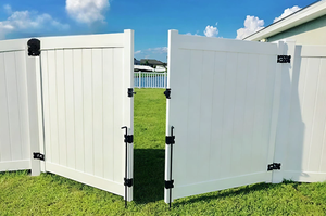 Outdoor White PVC Vinyl Privacy <strong>Fence</strong> Waterproof UV Protected <strong>Garden</strong> Fencing Panels <strong>for</strong> American Style Yard Backyard Patio <strong>Decor</strong> - Product Image 6