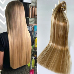 Extensiones de Cabello Humano Virgen Europeo Remy de Doble Trama Súper Fino de Alta Calidad, Venta al por Mayor Directa de Fábrica, Novedad 2025 - Product Image 5