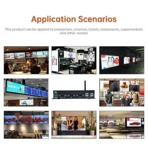 Uhd Netwerk Digital Signage Speler Voor Mp4 Video, Audio, Muziek, Foto, Informatie Advertentie Distributie Speler Box 4K 8K