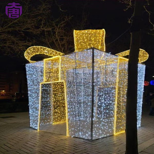 3D LED Christmas <b>Gift</b> <b>Box</b> Light for Outdoor Festival Decoration - Product Image 5