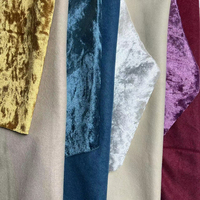 Tissu de canapé en satin brillant luxueux, fibre de polyester, teinture nouée, fond doux, rideau mural, sac, style uni, tricot léger