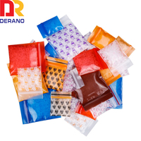 1010 1034 12510 2020 1515 Petits sacs refermables en plastique transparent imprimés, mini sacs à fermeture éclair