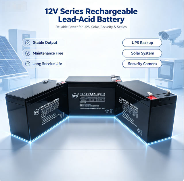 UPS Battery AGM 12V 9.0AH Deep Cycle Lead Acid Vrla Battery Factory