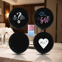 Fournitures de fête, ballons de révélation du sexe, ballons à confettis, ballons métalliques à l'hélium, décoration d'anniversaire