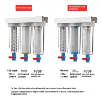 Filtre d'installateur d'eau à 3 étages de 10 pouces pour la maison élimine les sédiments système de pré-filtre à eau Membrane en coton PP filtre à eau Uf mural