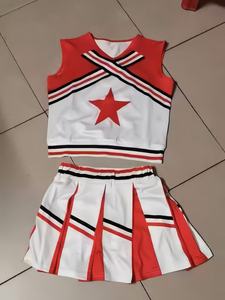 Ensembles personnalisés de hauts sans manches et shorts, nouveaux uniformes de cheerleading unisexes pour adultes, imprimés par sublimation, 100% polyester, kits OEM - Product Image 3