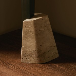 Lampe de table en tissu métallique travertin L300*W320*H880mm, lumière LED, éclairage d'ambiance pour la maison - Product Image 4