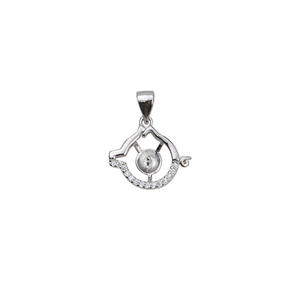 Colgante de Plata S925 con Signo Zodiacal de Cerdo para Mujer, Accesorio Simple para DIY con Perla 8-9, Cadena para Clavícula, Dijes de Piedra, Compatible con 1468 - Product Image 5