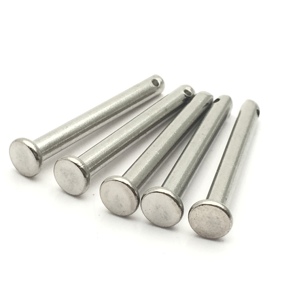 Goupille à tête ronde plate en acier inoxydable M3 M4 M5 M6 <span class=keywords><strong>M8</strong></span> M10 M12 avec rainure - Product Image 3