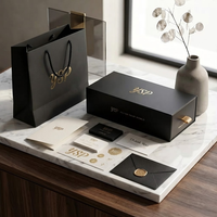 Boîte à tiroir noire mate personnalisable avec logo, conteneur haut de gamme avec ruban doré pour lunettes de soleil sur mesure, vente en gros