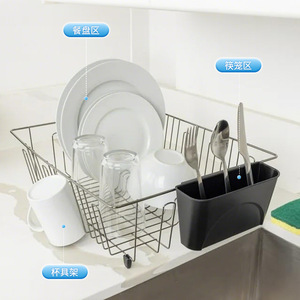 Cross Border <b>Kitchen</b> Dish Rack L Size Quick Dry Draining Rack For Countertop Sink <b>Storage</b> - Product Image 1